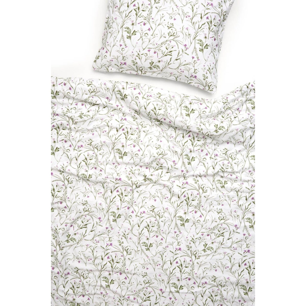 Pościel Fioletowa łączka 200 x 200 cm + 50 x 60 cm (2 szt)