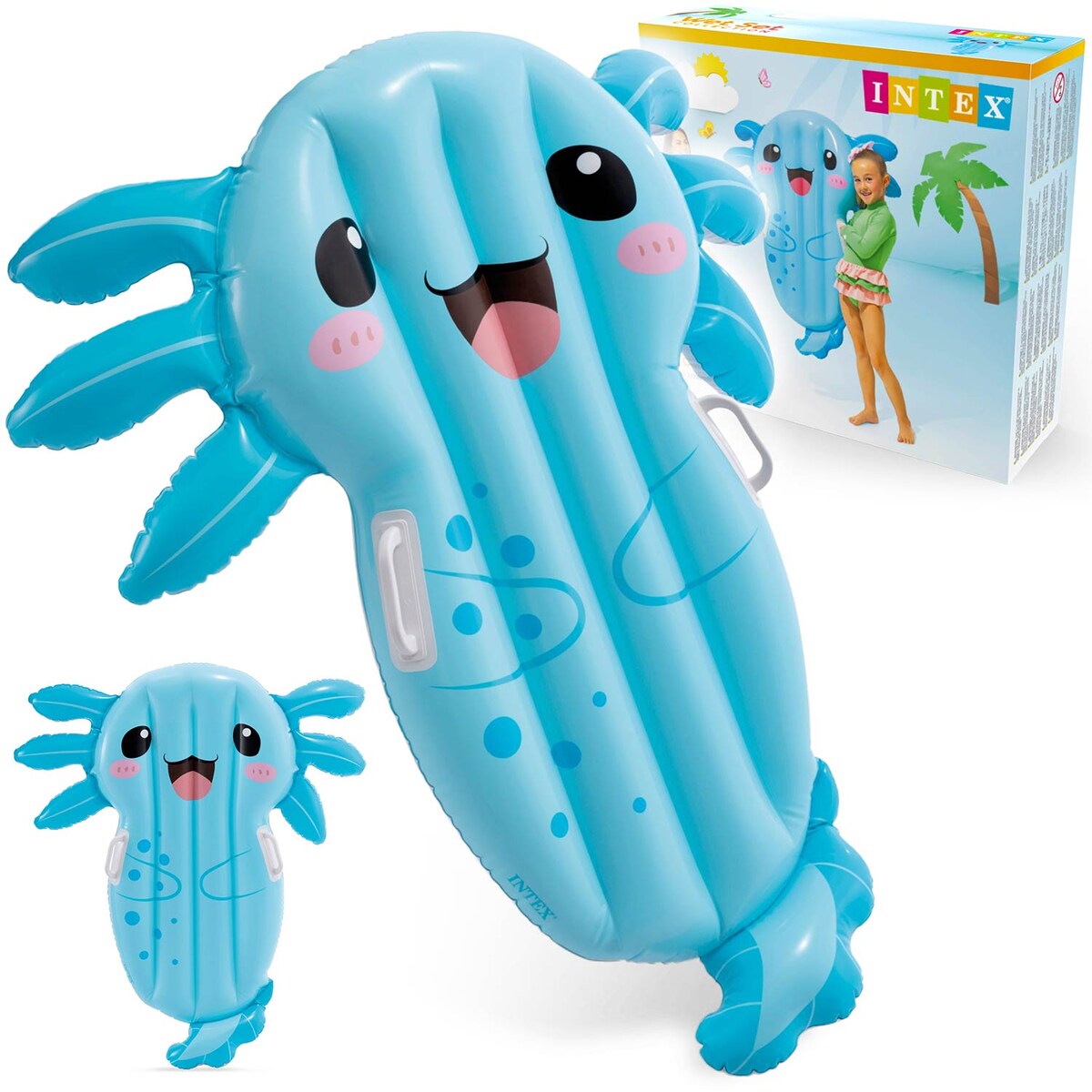 Dmuchany materac Intex 58159 ponton do pływania Axolotl 109x94cm model 2026