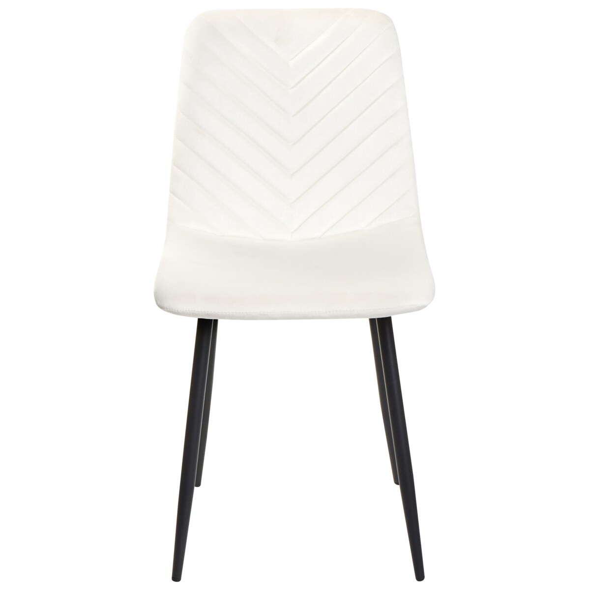 Krzesło do jadalni Zestaw 4 Welur Złamana biel HAVRE