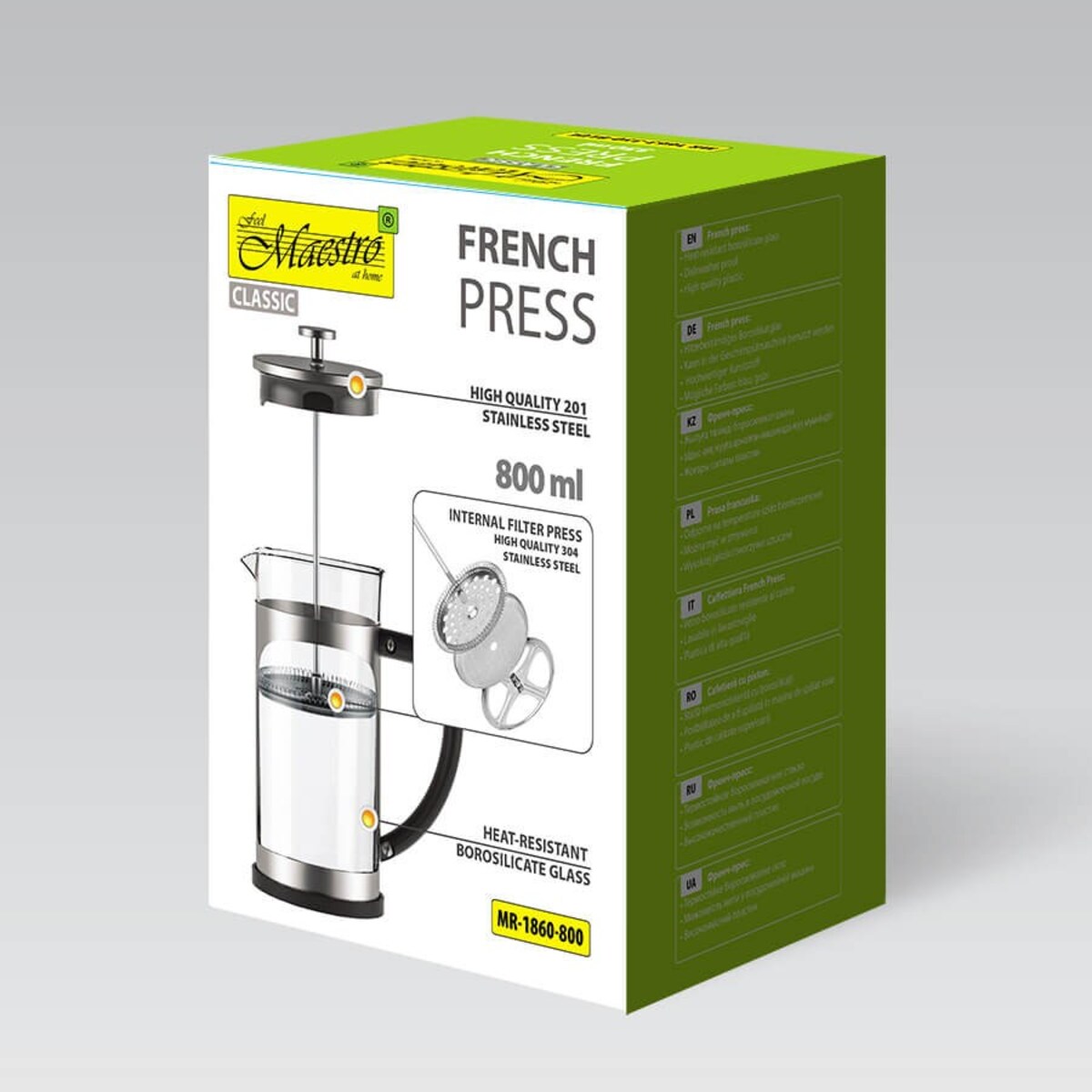 Maestro zaparzacz do kawy herbaty french press 800ml MR1860800