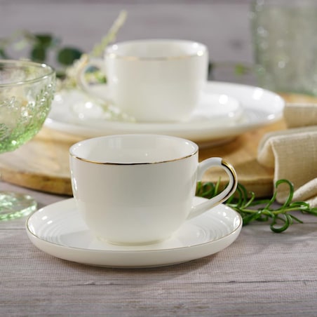 VILLA ITALIA Komplet filiżanek porcelanowych 180 ml 6 sztuk RIANON