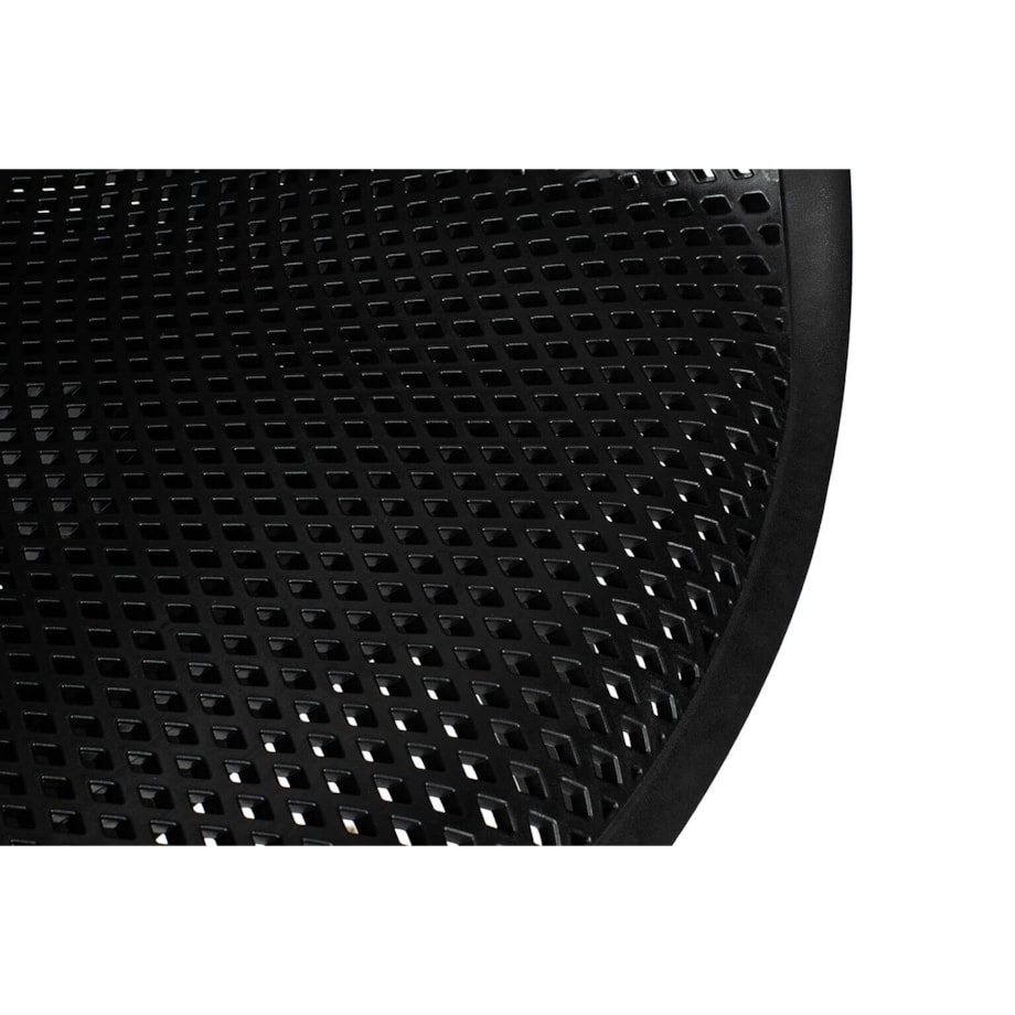 Ażurowe krzesło LANDI KH010100225 przed dom czarne