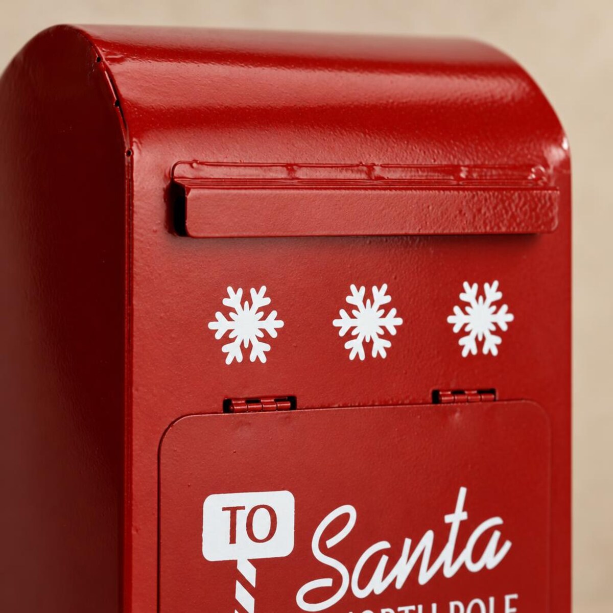 Skrzynka pocztowa na listy do Mikołaja, 15 x 23 cm, kolor czerwony, metal, napis To Santa