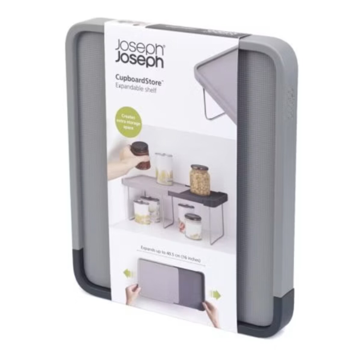 Półka do szafki kuchennej rozkładana CupboardStore, 16.25 x 25.5 x 21.45 cm, Joseph Joseph