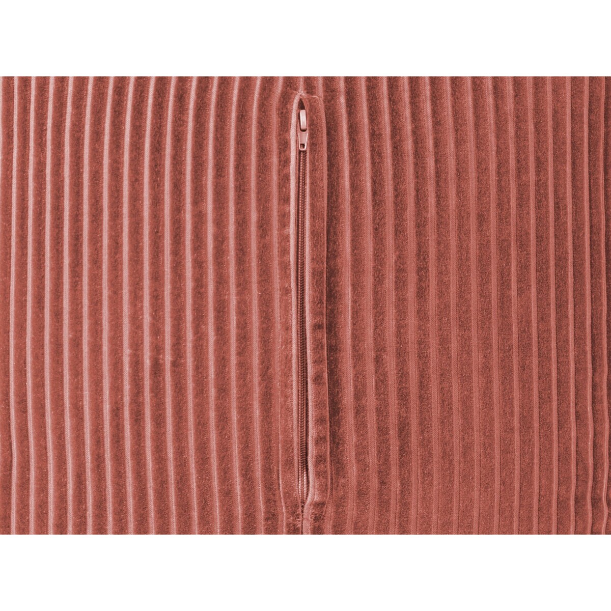 Puf sztruksowy 50 x 50 x 30 cm jasnoczerwony MUKKI