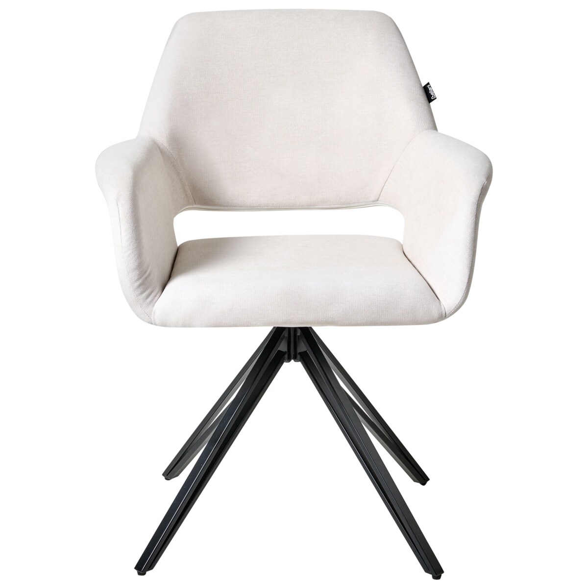 Zestaw 2 krzeseł do jadalni CINEY Złamana biel