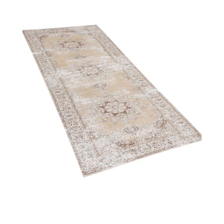 Dywan 60 x 180 cm beżowy ALMUS