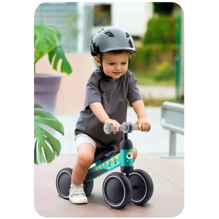 Rowerek biegowy Ricokids RK-606 trójkołowy jeździk dla dzieci lekki solidny Dino