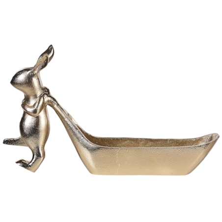 Patera dekoracyjna królik złota PROGO