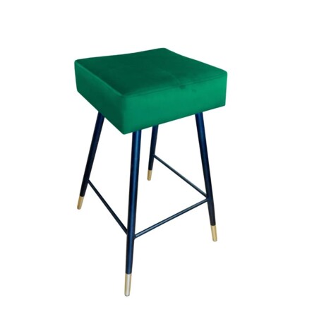 Hoker niski OLIMP VELVET GOLD zielony