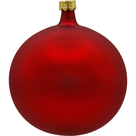 Bombka choinkowa: Okrągła matowa: czerwona