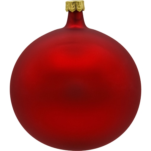 Bombka choinkowa: Okrągła matowa: czerwona