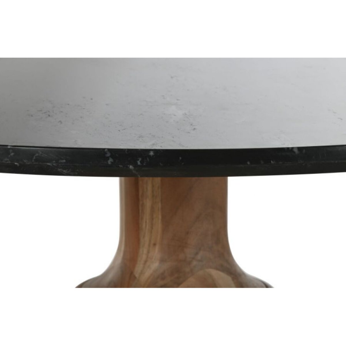 Okrągły stół z czarnym marmurowym blatem Ø115 cm KATTHE