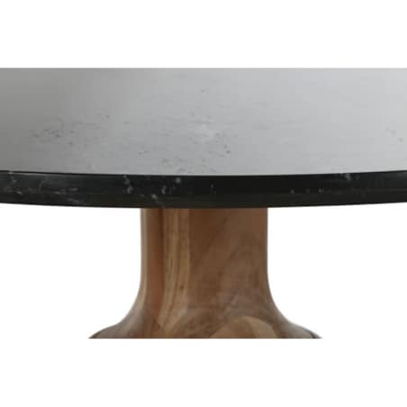 Okrągły stół z czarnym marmurowym blatem Ø115 cm KATTHE