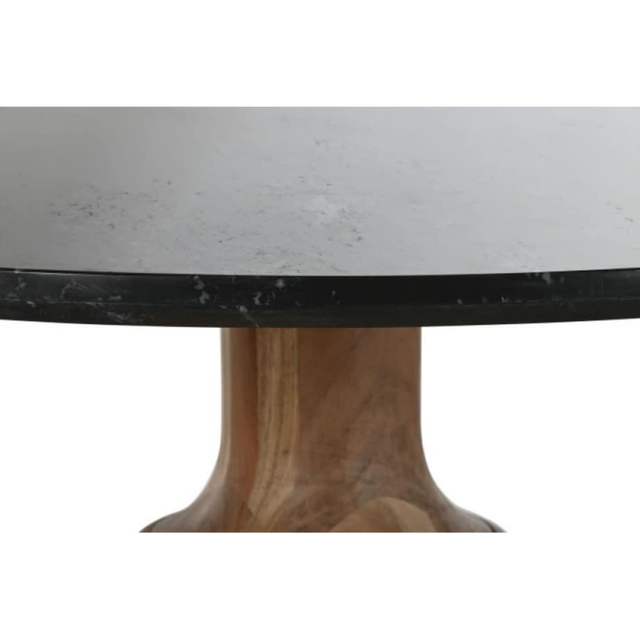 Okrągły stół z czarnym marmurowym blatem Ø115 cm KATTHE