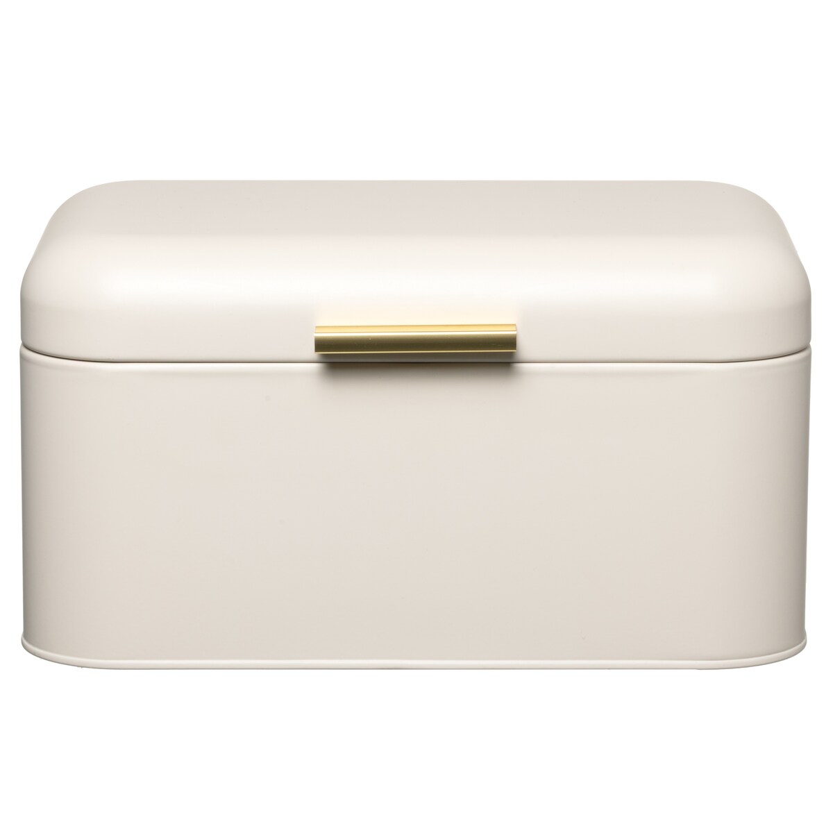 Metalowy chlebak METUL, 30 x 19 x 16 cm, beżowy