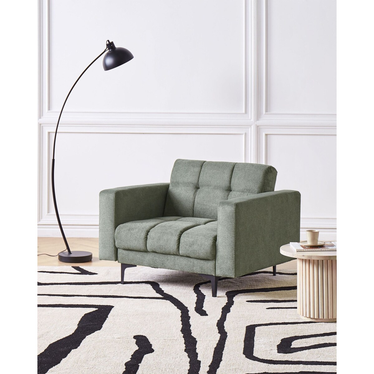 Fotel ALNES Ciemnozielony