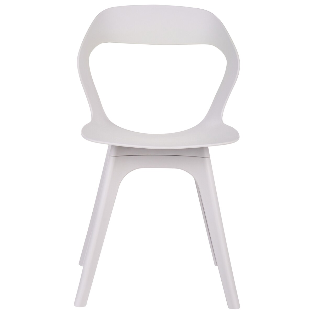 Zestaw 4 krzeseł LACHANIA Beżowoszary