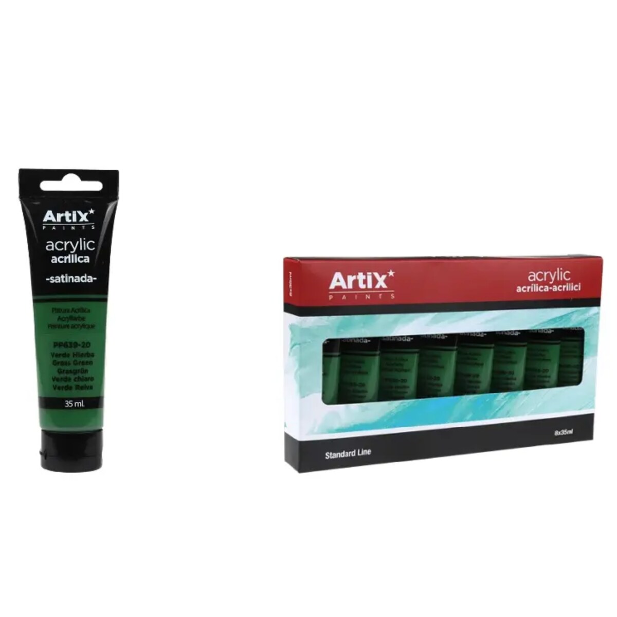 farba akrylowa grass green artix pp639-20 35ml