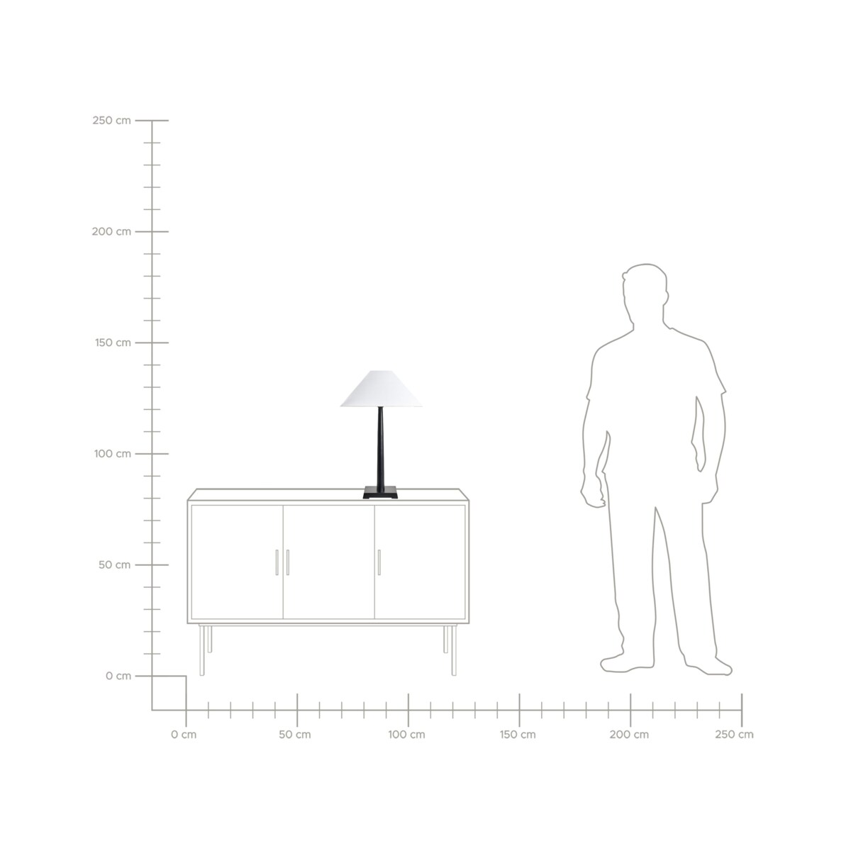 Lampa stołowa DHUD Metal Czarny