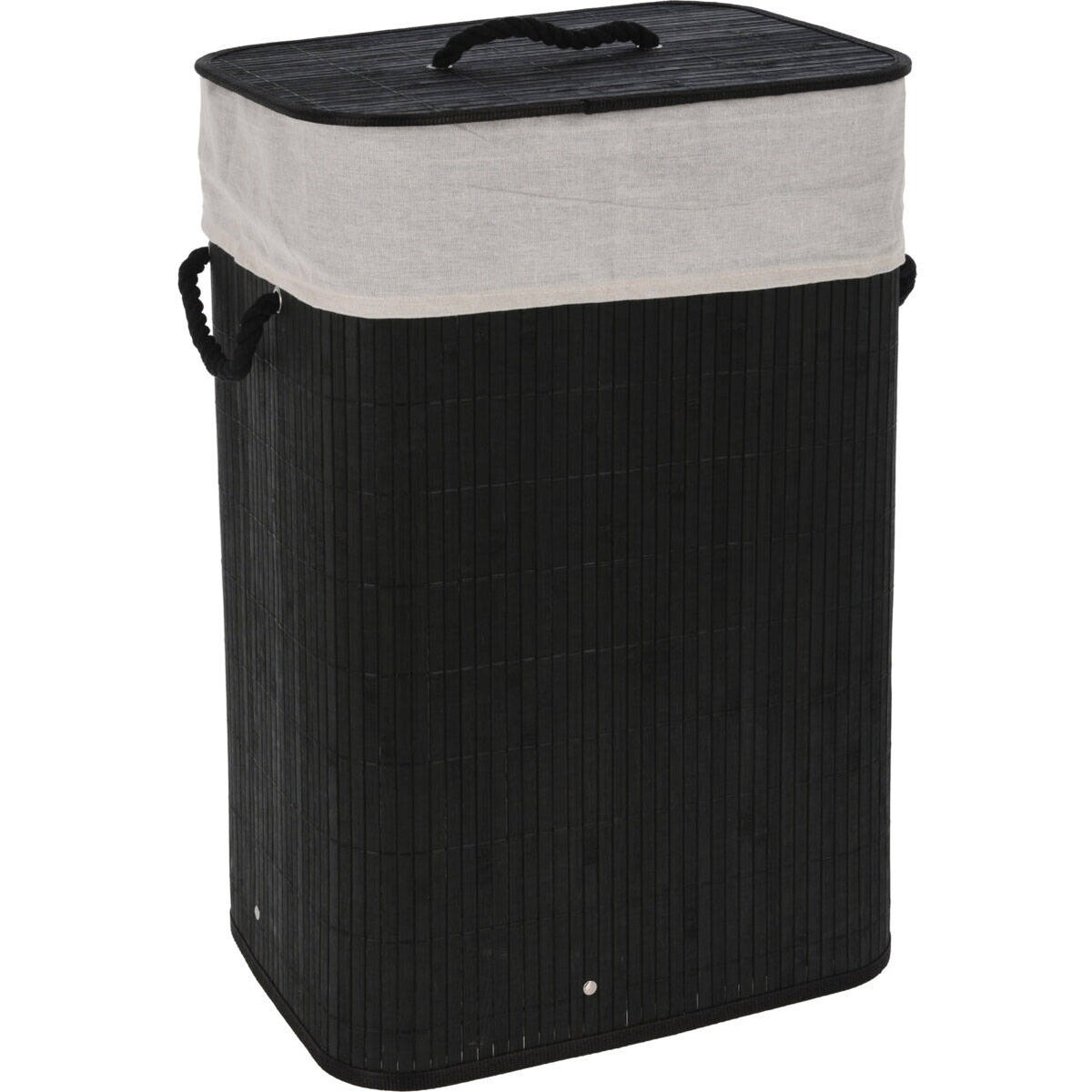 Bambusowy kosz na pranie z pokrywą