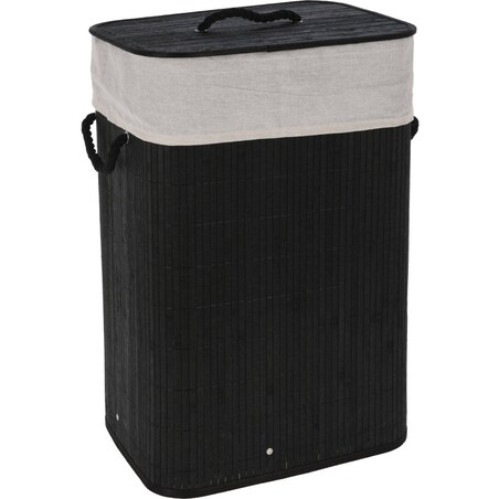 Bambusowy kosz na pranie z pokrywą