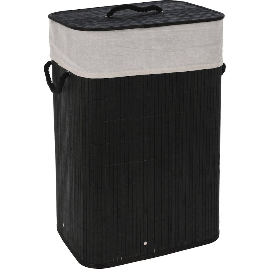 Bambusowy kosz na pranie z pokrywą