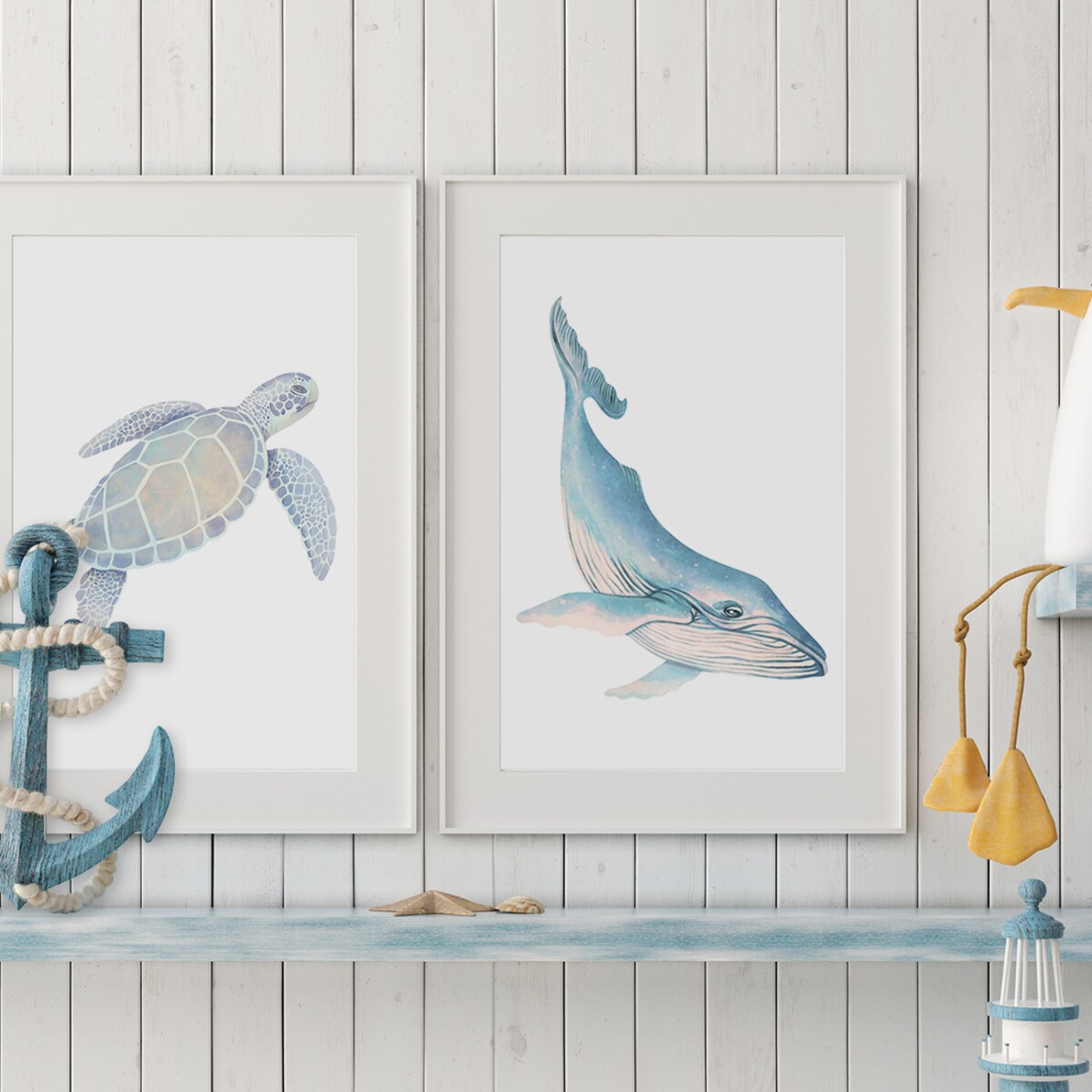 Plakat dla dzieci Wieloryb 20x30