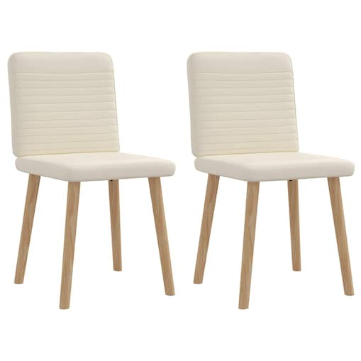 vidaXL Krzesła stołowe, 2 szt., lniane