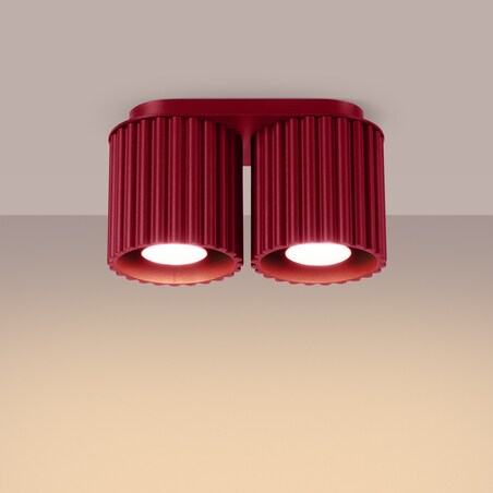 Plafon AURA 2 burgund GU10