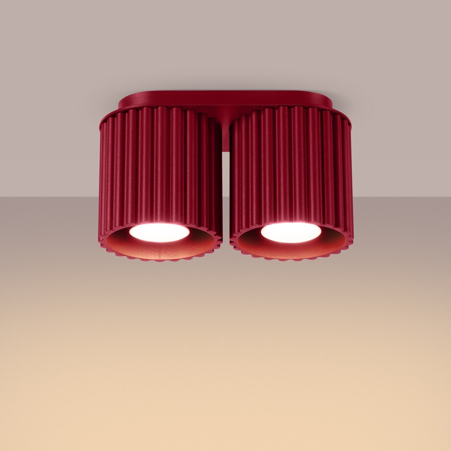 Plafon AURA 2 burgund GU10