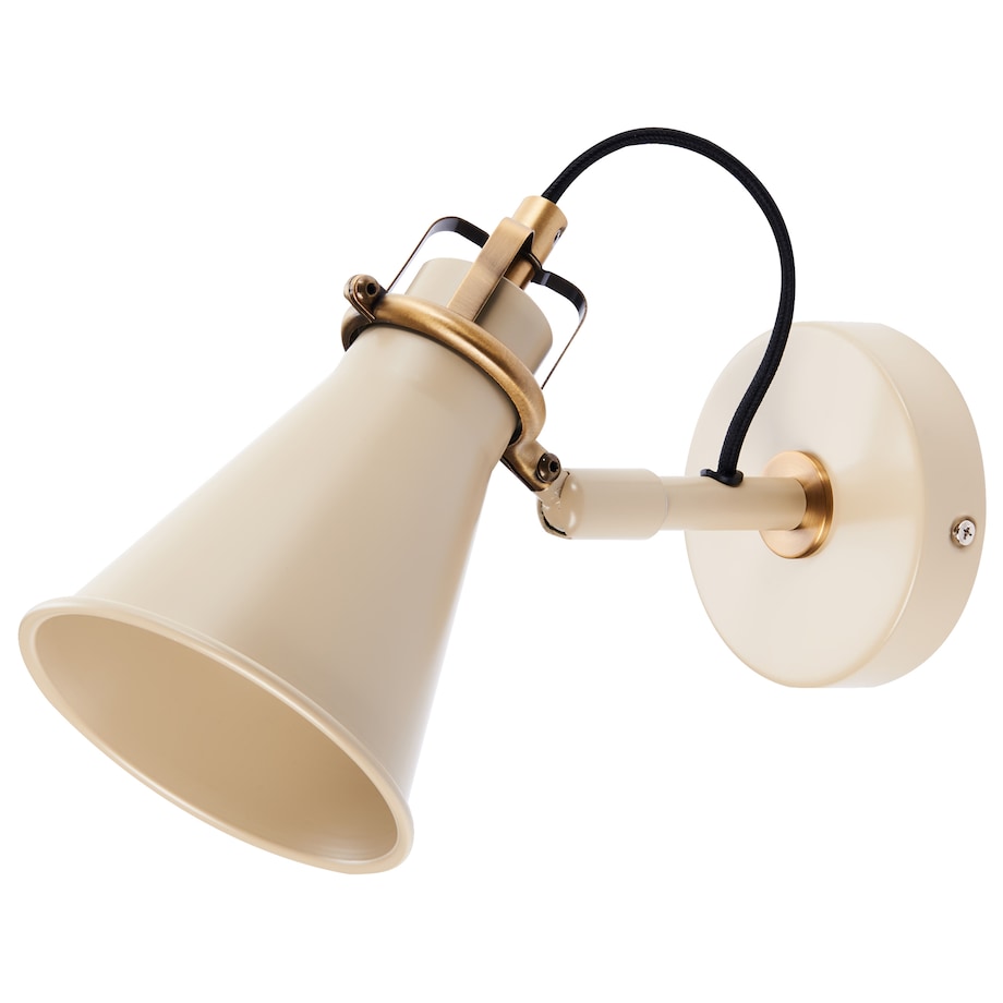 Zestaw 2 lamp ściennych MOYOLA Beżowy Metal Regulowana