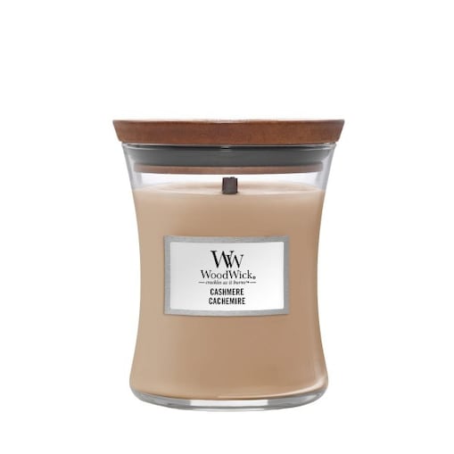 WoodWick świeca średnia CASHMERE