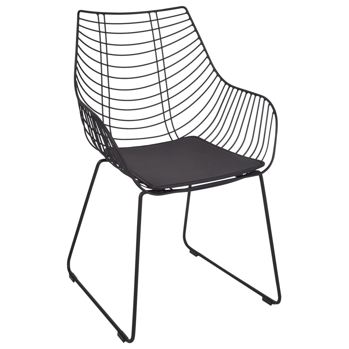 Zestaw 2 krzeseł do jadalni czarny ANNAPOLIS