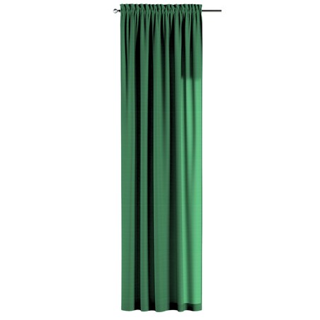 Zasłona na kanale z grzywką 1 szt. 130x245 butelkowa zieleń