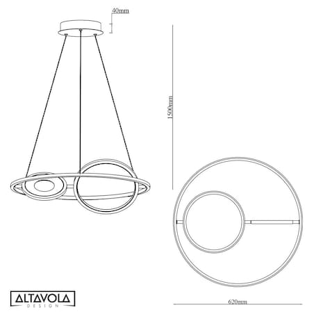Ledowa Lampa wisząca Seppia No.2
