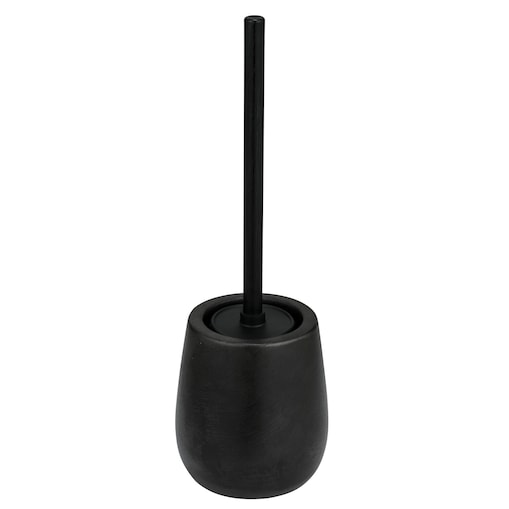 Szczotka WC z ceramicznym pojemnikiem NERNO, Ø 10,5 cm, kolor czarny