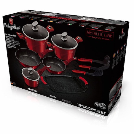 Zestaw garnków, patelni i przyborów kuchennych Berlinger Haus BH-6781