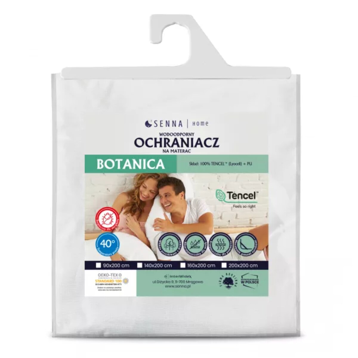 Ochraniacz na materac 160x200 BOTANICA Senna home
