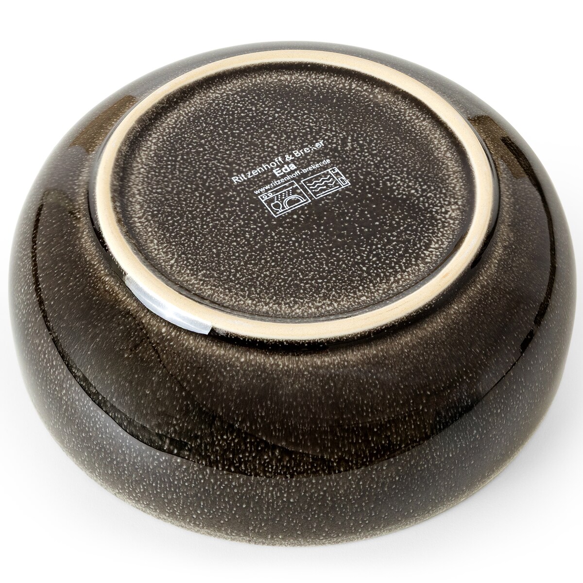 EDA Zestaw śniadaniowy 6 os. (12 el.), brązowy/szary/beżowy