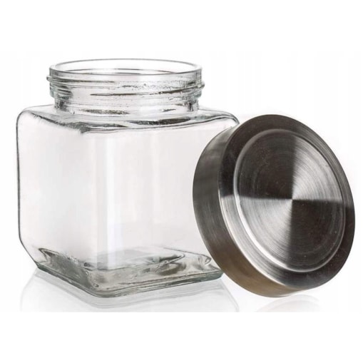 6x POJEMNIK SZKLANY SŁOIK NA przyprawy 500 ml do szafki półki kuchni