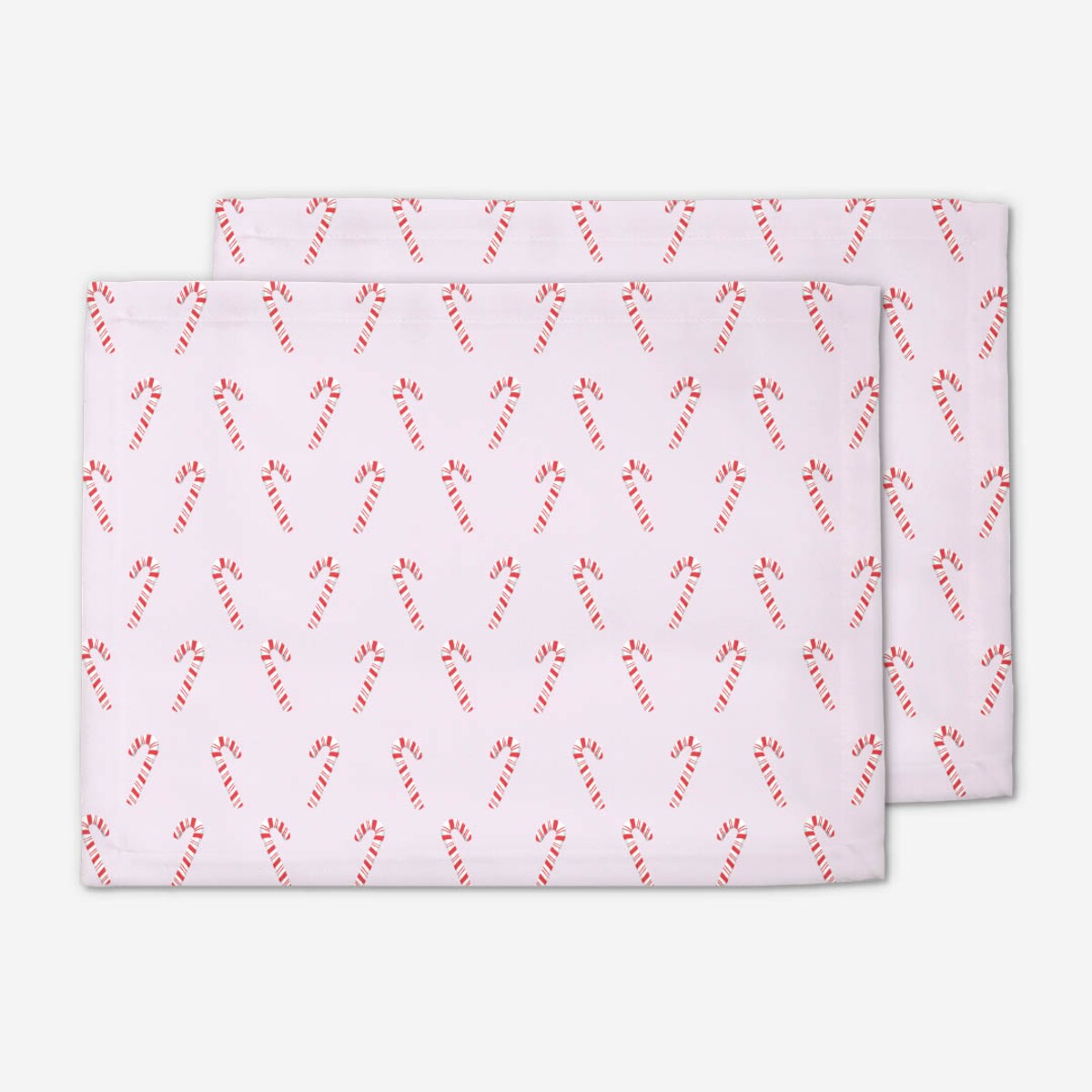 Podkładki świąteczne - Laski cukrowe - róż