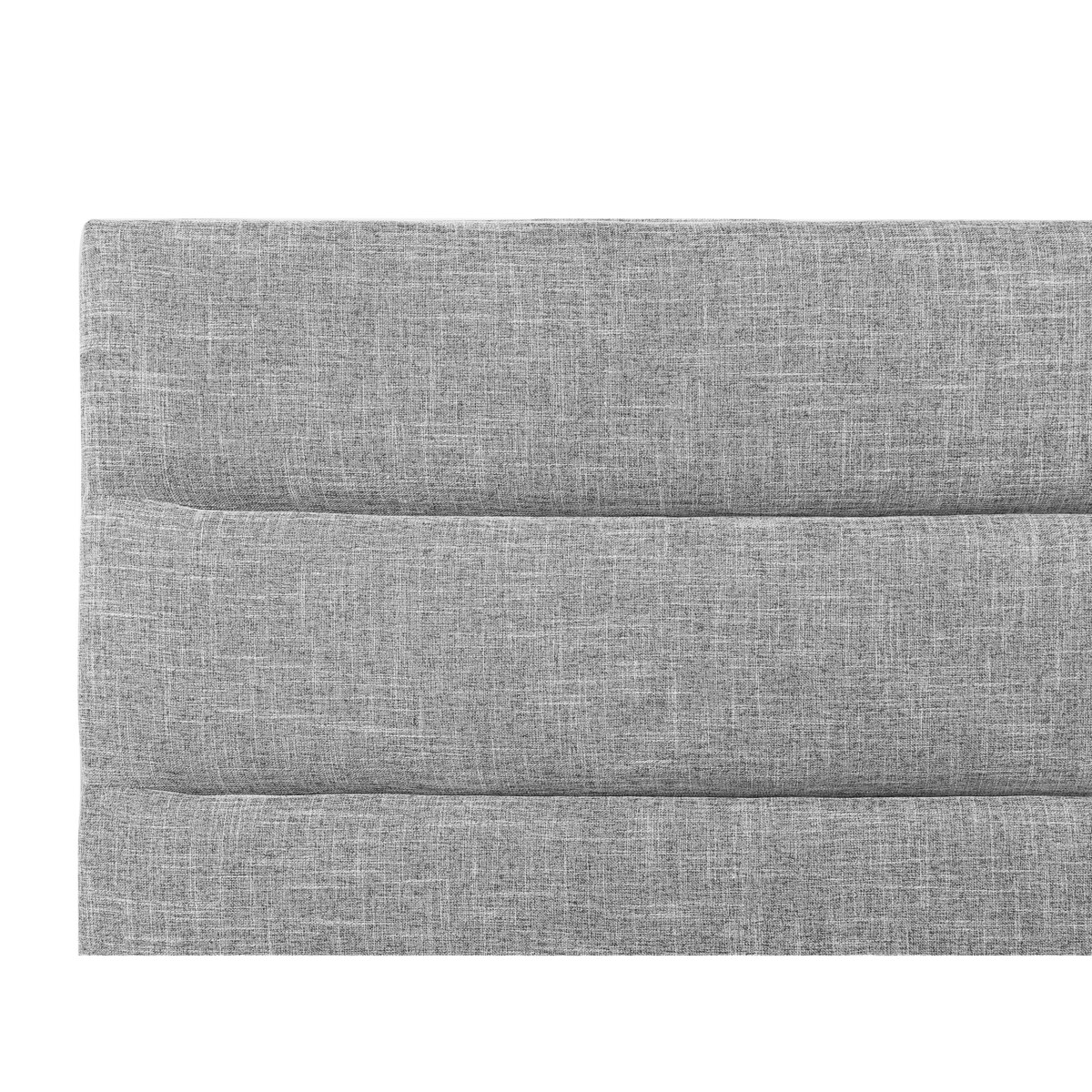 Łóżko tapicerowane 160 x 200 cm szare VALBONNE