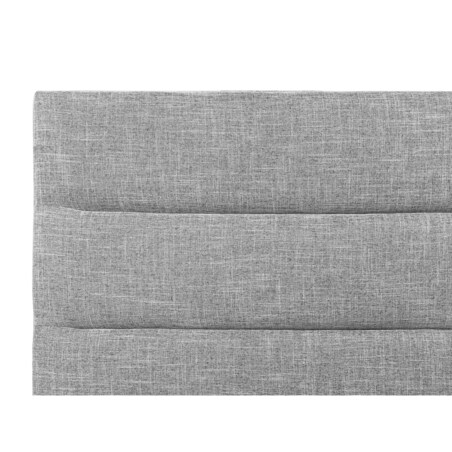 Łóżko tapicerowane 160 x 200 cm szare VALBONNE