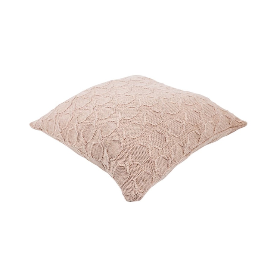 Poszewka na poduszkę z wełną z Alpaki 45x45 cm MODENA PUDROWY RÓŻ