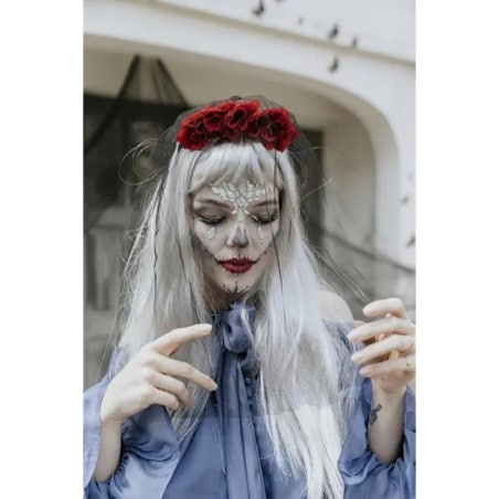 Dekoracja na twarz Kryształki, świecące w ciemności, 9.5x8.5cm