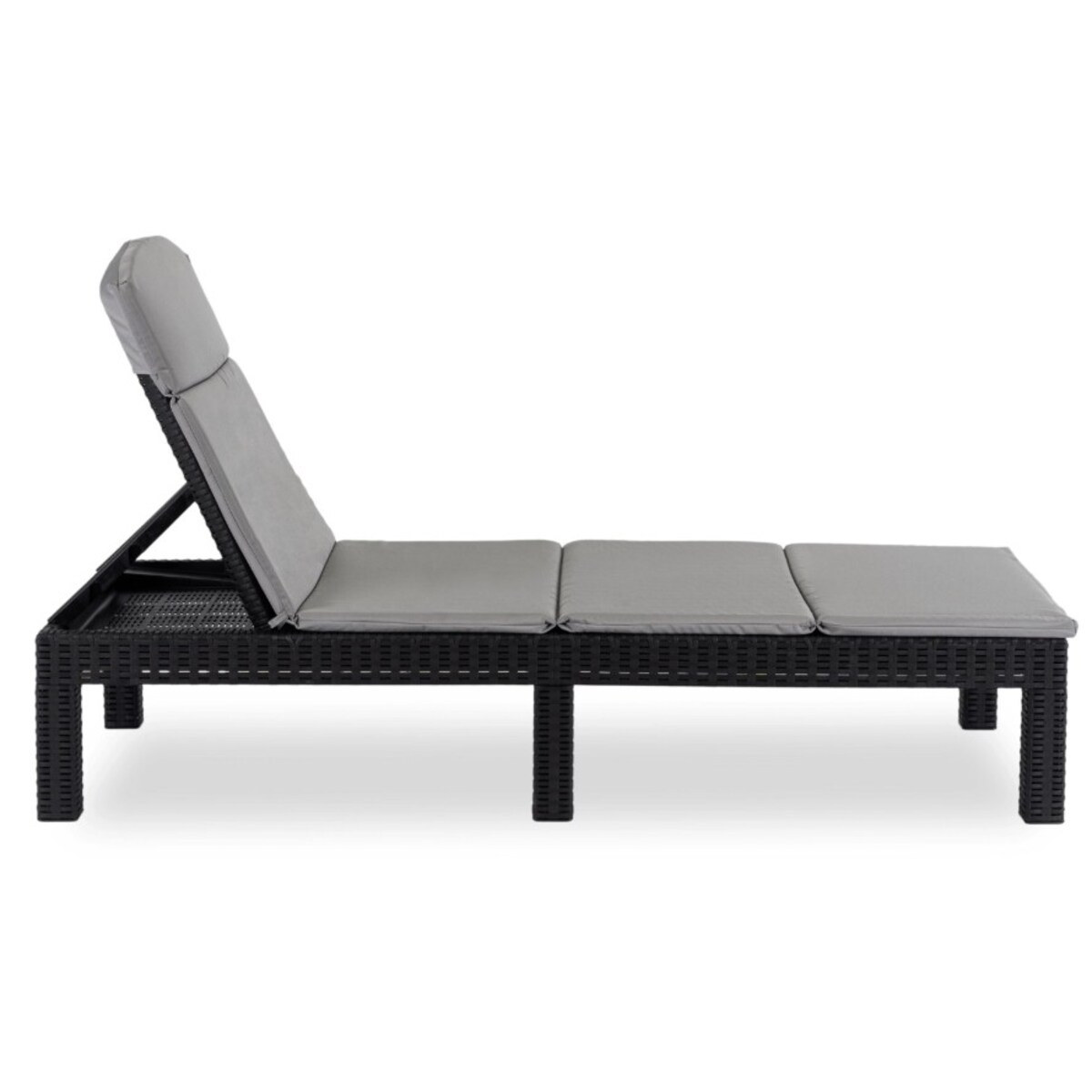 Leżak Ogrodowy Rattanowy Turystyczny Rozkładany Leżanka Łóżko LUIZJANA