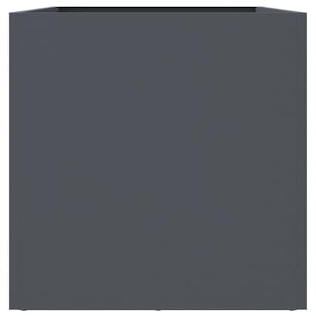 vidaXL Donica, antracytowa, 62x30x29 cm, stal