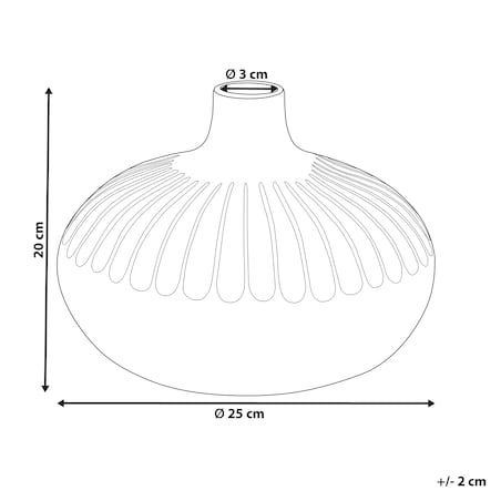 Wazon dekoracyjny CERCEI Kamionka 20 cm Złoty