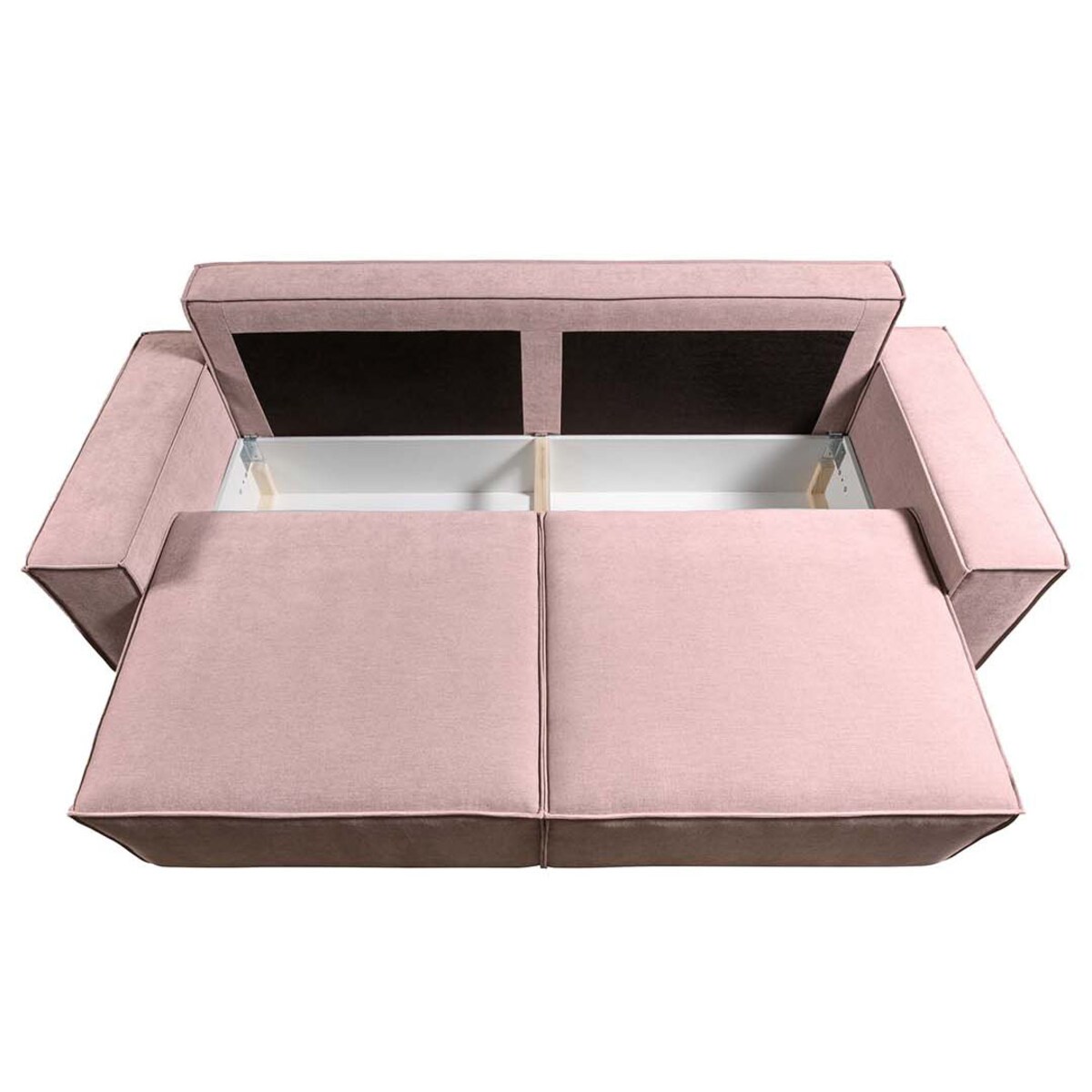 Melow 3-osobowa rozkładana sofa - różowa